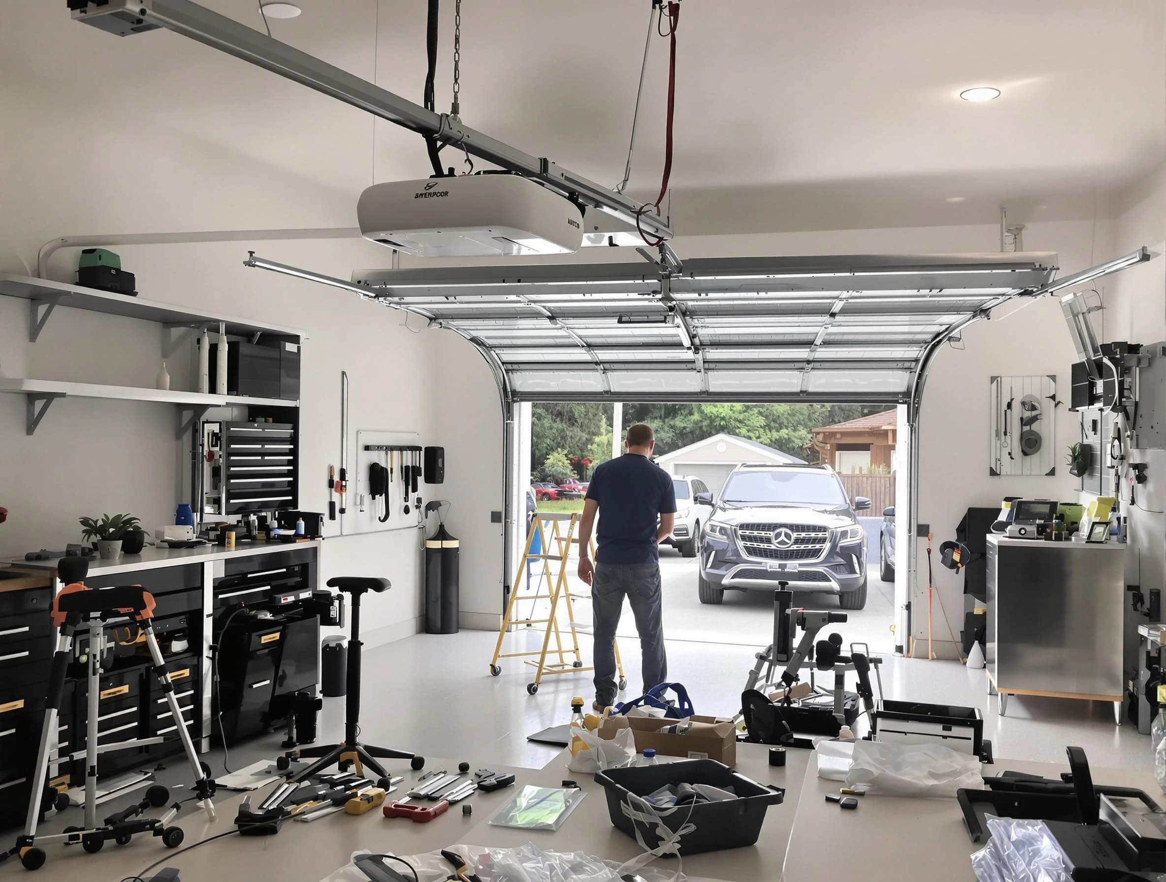 Garage door opener installation by Four Square Mile Garage Door Repair in Four Square Mile