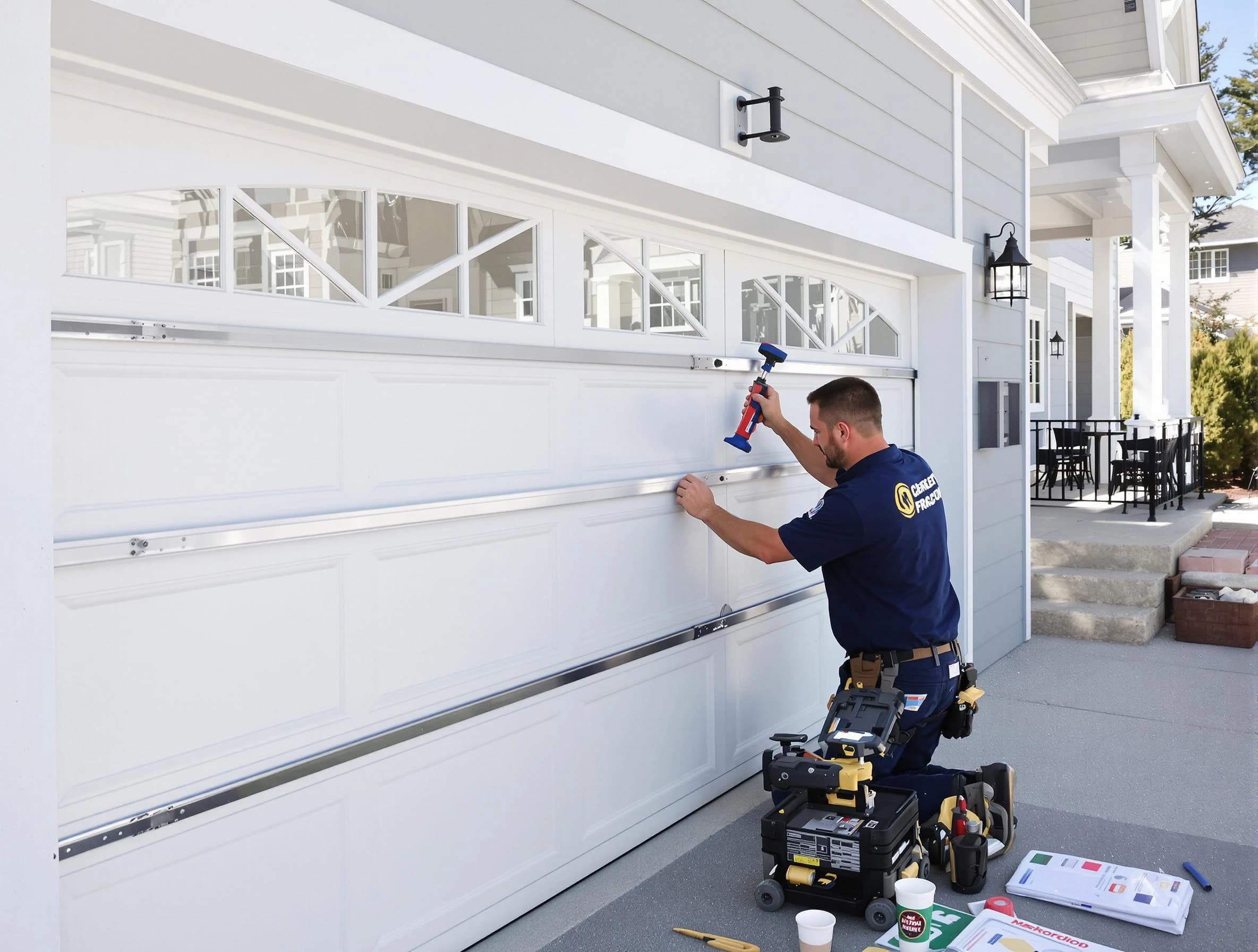 Professional garage door installation by Four Square Mile Garage Door Repair in Four Square Mile