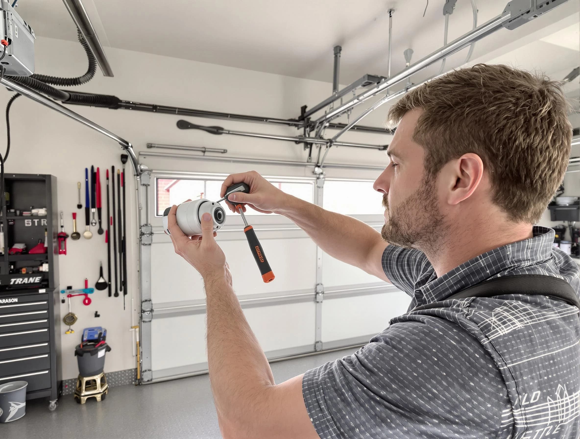 Garage door opener repair service by Four Square Mile Garage Door Repair in Four Square Mile