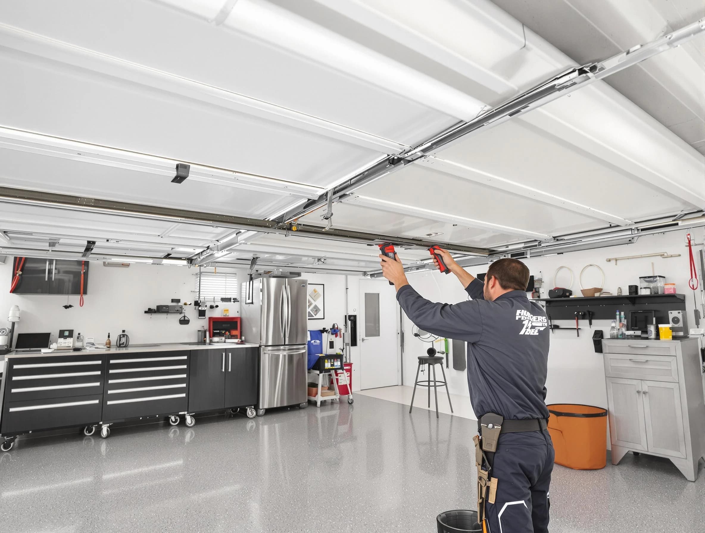 Overhead garage door repair service by Four Square Mile Garage Door Repair in Four Square Mile