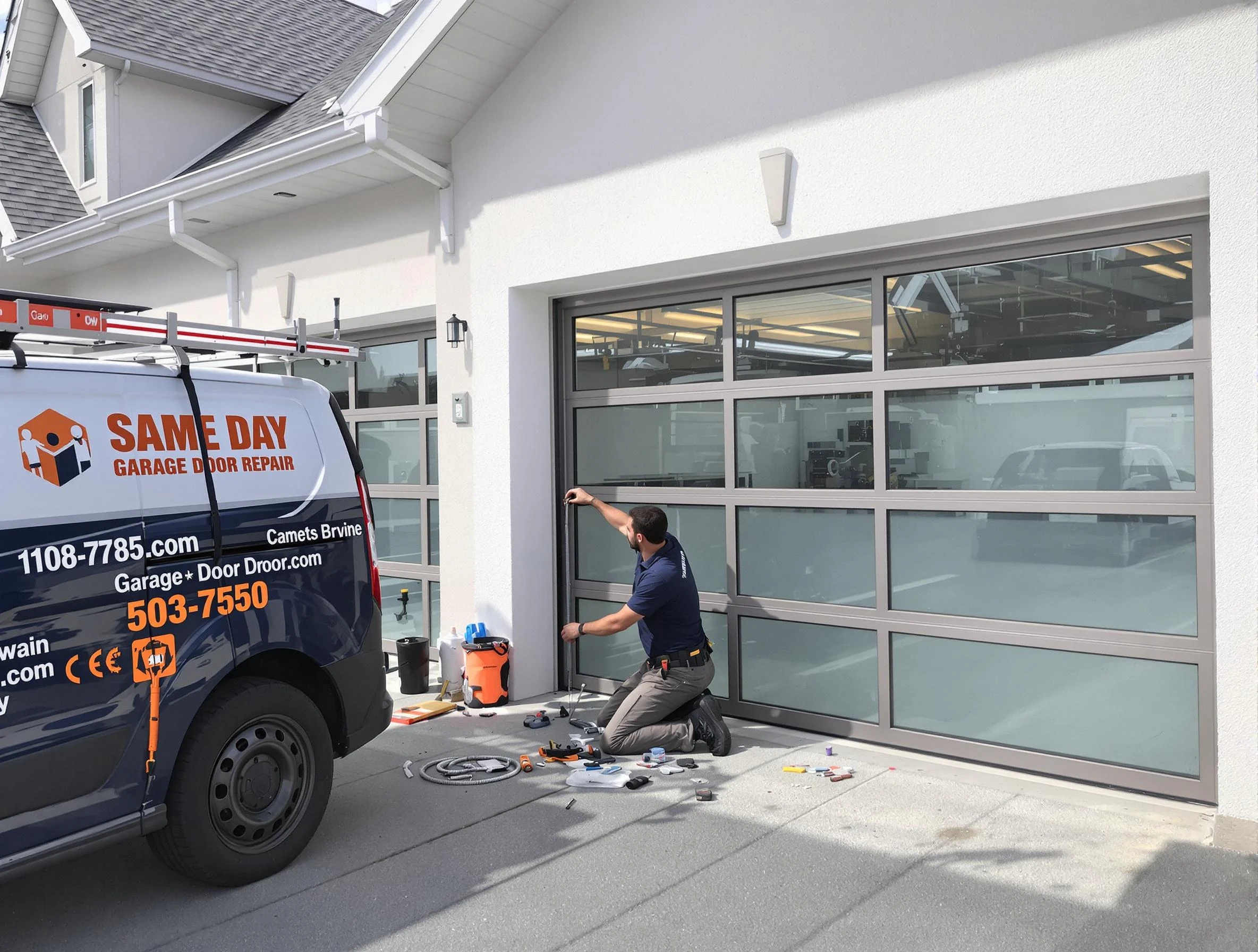Same-day garage door repair service by Four Square Mile Garage Door Repair in Four Square Mile